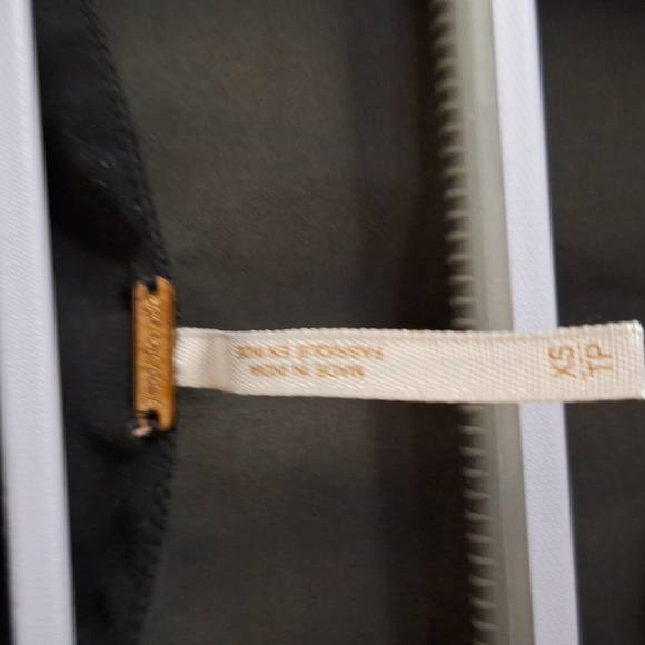 Free people sheer black size xs embroidered top - Picture 2 of 5